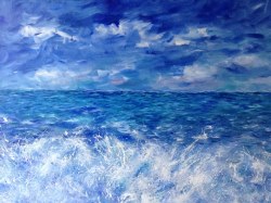 Sea Scape (acrylic on canvas)